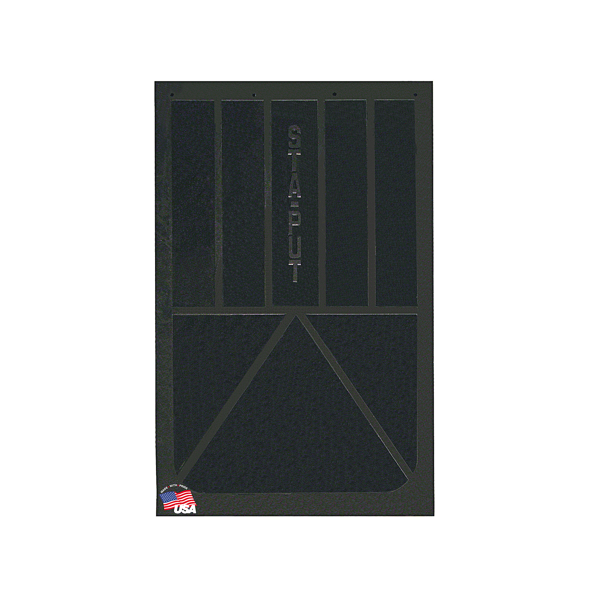 Buyers Products, Solid Black Rubber Mudflaps 24x36in., Material Rubber, Model# B36SPP
